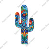 Putuo Decor 1Pc Mexican Style Cactus Shaped Wooden Signs, Decoration Wall Art Painting Decor for Home Living Room Bedroom