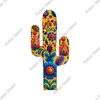 Putuo Decor 1Pc Mexican Style Cactus Shaped Wooden Signs, Decoration Wall Art Painting Decor for Home Living Room Bedroom