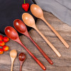 1-10PCS Wooden Spoon Long Hand Cooking Scoops Stirring Soup Spoons Coffee Dessert Honey Stir Teaspoons Kitchen Tableware Sets