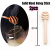 15CM Glass Honey Dipper Sticks Jam Sauce Spoon Mixing Stick Clear Coffee Milk Tea Stirring Bar Kitchen Supplies Cooking Tools