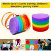 36PCS Classroom Magic Mark Its Sitting Carpet Spots to Educate Colorful Marker Round Carpet Stickers for Baby Room Decoration