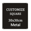 Custom Square Shield Metal Tin Sign Poster Bar Garage Home Tinplate Wall Plaques Decor Art Signs Wood Plate Painting DIY Design