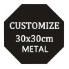 Custom Square Shield Metal Tin Sign Poster Bar Garage Home Tinplate Wall Plaques Decor Art Signs Wood Plate Painting DIY Design