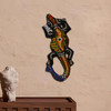 Gecko Sculpture Handicraft Wood Art Wall Decoration Bathroom Outdoor