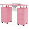 Manicure Table Nail Desk, Nail Table Station w/Electric Dust Collector, Nail Makeup