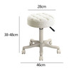 Round Rolling Stool 360 Swivel 30cm Seat Diameter Bar Salon Stool with Wheels for Pubs Barbershop Coffee Shops Office Housework