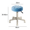 Round Rolling Stool 360 Swivel 30cm Seat Diameter Bar Salon Stool with Wheels for Pubs Barbershop Coffee Shops Office Housework