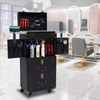 Rolling Lockable Makeup Hairdressing Trolley Stylist Beauty Salon Cosmetic Salon Tool Trolley Auxiliary Cart with Wheels