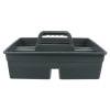 1Pc Plastic Cleaning Tool Basket Tote Bucket Cleaning Tool Organizer 3-Compartment Cleaning Tool Carrier Box With Handle