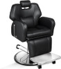 Baasha Barber Chair, Reclining Salon Chair for Hair Stylist, All-Purpose Hair Chair with Heavy-Duty Steel Frame, Shampoo Chair S