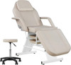 Facial Chair Tattoo Chair for Client Adjustable 3-Section Multipurpose with Hydraulic Stool for Esthetician Beauty