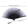 1Pcs Embroidery Chinese Dance Hand Fan Party Wedding Prom Bamboo Hand Folding Lace Fabric Retro Craft Gift Fan Home Decoration