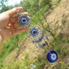 Wall Hanging Pendant Amulet Lucky Charm Blessing Protection Gift Turkish Blue Evil Eye Hamsa Hand Flower for Home Decoration Wall Hanging Pendant Amulet Lucky Charm Blessing Protection Gift Turkish Blue Evil Eye Hamsa Hand Flower for Home Decoration