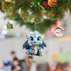 Cute Dragon Christmas Double Print Home Decor Tree Pendants Christmas Tree Pendant Home Decoration Window Hanging Ornament 2024