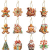 Gingerbread Man Ornaments Xmas Tree Hanging Pendant 2023 Merry Christmas Home Decoration 2024 New Year DIY Charms Kids Gifts