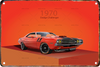 Vintage 80s Metal Car Decorative Plaque Tin Painting Car Poster Plaque Home Living Room Garage Club Wall Art Decor Mural Gift