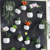 1pcs/Set Fridge Magnets Cute Cactus Succulent Plant photo Magnet Button Refrigerator Message Sticker Home Decoration