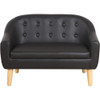 Kids Sofa Couch/PVC 2-Seater Upholstered Sofa Chair for Toddler Ages up to 4 / Ideal Baby Gift for Girls & Boys (30" W)