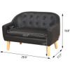 Kids Sofa Couch/PVC 2-Seater Upholstered Sofa Chair for Toddler Ages up to 4 / Ideal Baby Gift for Girls & Boys (30" W)
