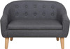 Kids Sofa Couch/PVC 2-Seater Upholstered Sofa Chair for Toddler Ages up to 4 / Ideal Baby Gift for Girls & Boys (30" W)