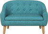 Kids Sofa Couch/PVC 2-Seater Upholstered Sofa Chair for Toddler Ages up to 4 / Ideal Baby Gift for Girls & Boys (30" W)