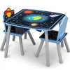 Delta Children Space Adventures Kids Wood Table and Chair Set with Storage
