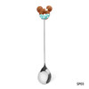 Stainless Steel Doughnut Spoon Fork Coffee Cake Dessert Tea Ice Cream Cartoon Teaspoon Stirring Candy Cute Kids Dinnerware