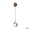 Stainless Steel Doughnut Spoon Fork Coffee Cake Dessert Tea Ice Cream Cartoon Teaspoon Stirring Candy Cute Kids Dinnerware