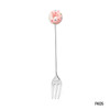 Stainless Steel Doughnut Spoon Fork Coffee Cake Dessert Tea Ice Cream Cartoon Teaspoon Stirring Candy Cute Kids Dinnerware