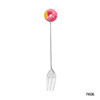 Stainless Steel Doughnut Spoon Fork Coffee Cake Dessert Tea Ice Cream Cartoon Teaspoon Stirring Candy Cute Kids Dinnerware