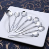 8PCS Flower Teaspoon Set Stainless Steel Ice Cream Dessert Spoon Silver Gold Small Coffee Spoons Milk Stir Tool Dinnerware Sets