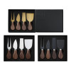 Walnut Handle Boxed Cheese Knife 4/6Piece Set Small Fork Cutlery Cream Baking Tool Walnut Handle Boxed Cheese Knife 4/6Piece Set Small Fork Cutlery Cream Baking Tool