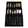Walnut Handle Boxed Cheese Knife 4/6Piece Set Small Fork Cutlery Cream Baking Tool Walnut Handle Boxed Cheese Knife 4/6Piece Set Small Fork Cutlery Cream Baking Tool