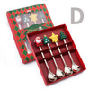 4/6pcs New Year 2024 Merry Christmas Spoons Xmas Party Tableware Ornaments Decorations For Home Table Navidad Noel Gift