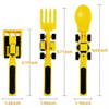 Interactive Utensil Set Toys For Kids Construction Themed Fork And Spoon For Toddlers And Young Children