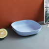 Square Disc Plastic Spit Bone Snack Plate Table Trash Tray Wheat Straw Tableware Food Cutlery Baby Cutlery Set Utensils