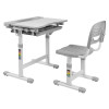 Kids Desk and Chair Set | Height Adjustable Children's Workstation with Storage Drawer | Grey Children Tables Kids Desk and Chair Set | Height Adjustable Children's Workstation with Storage Drawer | Grey Children Tables