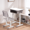 Two Colors Adjustable Students Children Desk and Chairs Set Children Study Table Set Kids Study Desk Kids Study Homework Desk