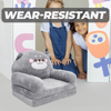 Folding Children's Sofa Kids Couch Plush Seat Elephant Shape Baby Multifunction Sitting Chair