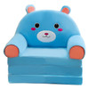 Foldable Kid Sofa Backrest Armchair Cover Plush Cute Cartoon Children Lazy Sofa Flip Open Sofa Cover For Living Room Bedroom