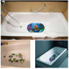 New 38cm*69cm Cute Cartoon Anti-Slip PVC Bath Mats With Sucker Bathroom Carpet Shower Pad Soft Massage Pad Multi-Color