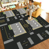 Carpet for Living Room Kids Play Clmbing Floor Mat Modern Road Traffic Route Map Area Rug Bedroom Bedside Sofa Table Doormat