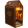 DIY Wooden Book nook Bookshelf Insert Kit Miniature Storybrooke Bookshelf Forest Cottage Doll House Bookshelf Toys