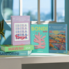 Coloring Travel Series Dubai Mykonos Palm Fake Books For Decoration Decorative Books Storage Box Coffee Table Gift Home Decor