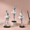 Gilded Ballerina Resin Ornaments European Style Girl Figurines Crafts Living Room Office Bookcase Figure Sculpture Ornament Gift