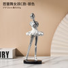 Gilded Ballerina Resin Ornaments European Style Girl Figurines Crafts Living Room Office Bookcase Figure Sculpture Ornament Gift