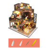 House with Dust Cover Diy Dollhouse Miniatures Children Toys-Girl Gift Drop Shipping
