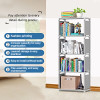 4 Layer Storage Shelf Simple Bookcase Organizers with Steel Tubes Modern Student Floor Bookshelf Sundry Racks Small Garment Clos