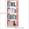 4 Layer Storage Shelf Simple Bookcase Organizers with Steel Tubes Modern Student Floor Bookshelf Sundry Racks Small Garment Clos