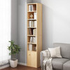 Bookcase Small Narrow Corner Bookcase - 71 Inches Tall Gap Freestanding Storage Cabinet 8 Lattices Open Shelves Tower Rack Shelf